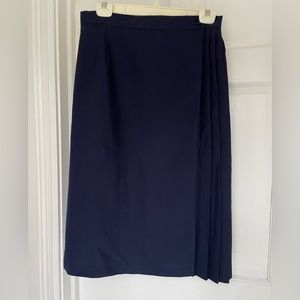 Navy blue wrap skirt